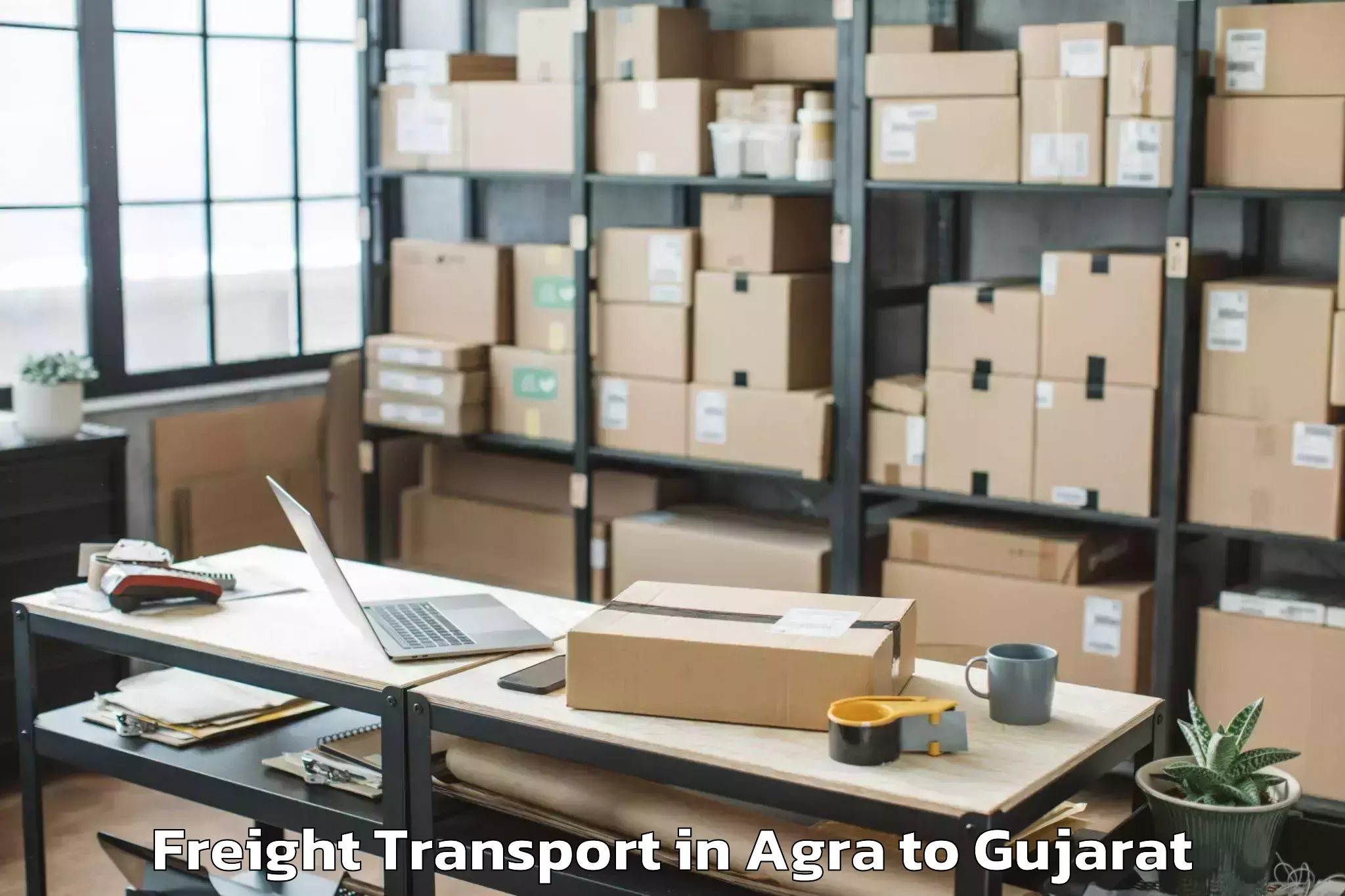 Discover Agra to Damnagar Freight Transport